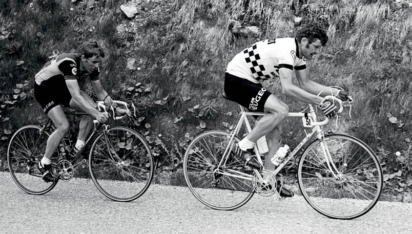 During the Dauphiné Liberé of 1978. The duel Kuiper-Thévenet: supreme concentration from both